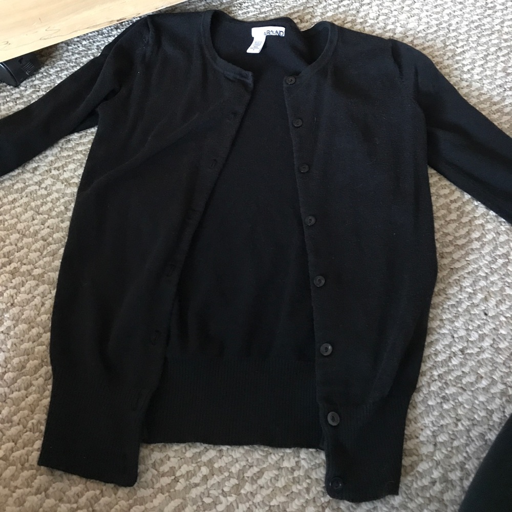 Nordstrom black cropped sweater