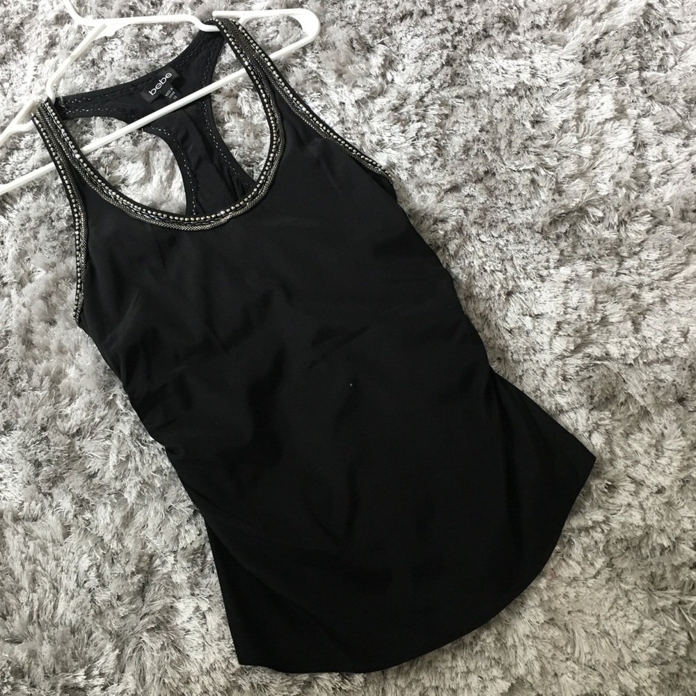 🌸Cute silky raver back top from Bebe🌸
