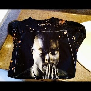 Bleached " Tupac " Oversized Tee 🙏🏽
