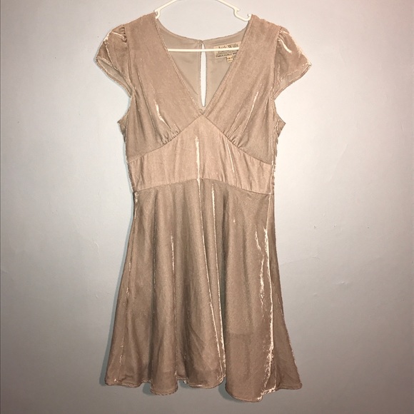 Jack Wills light grey velvet dress - Picture 1 of 4