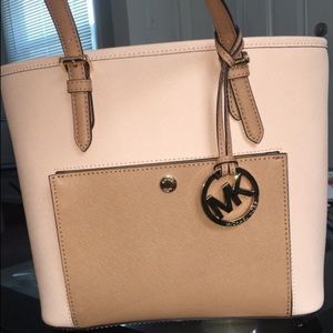 Beige Michael Kors tote bag