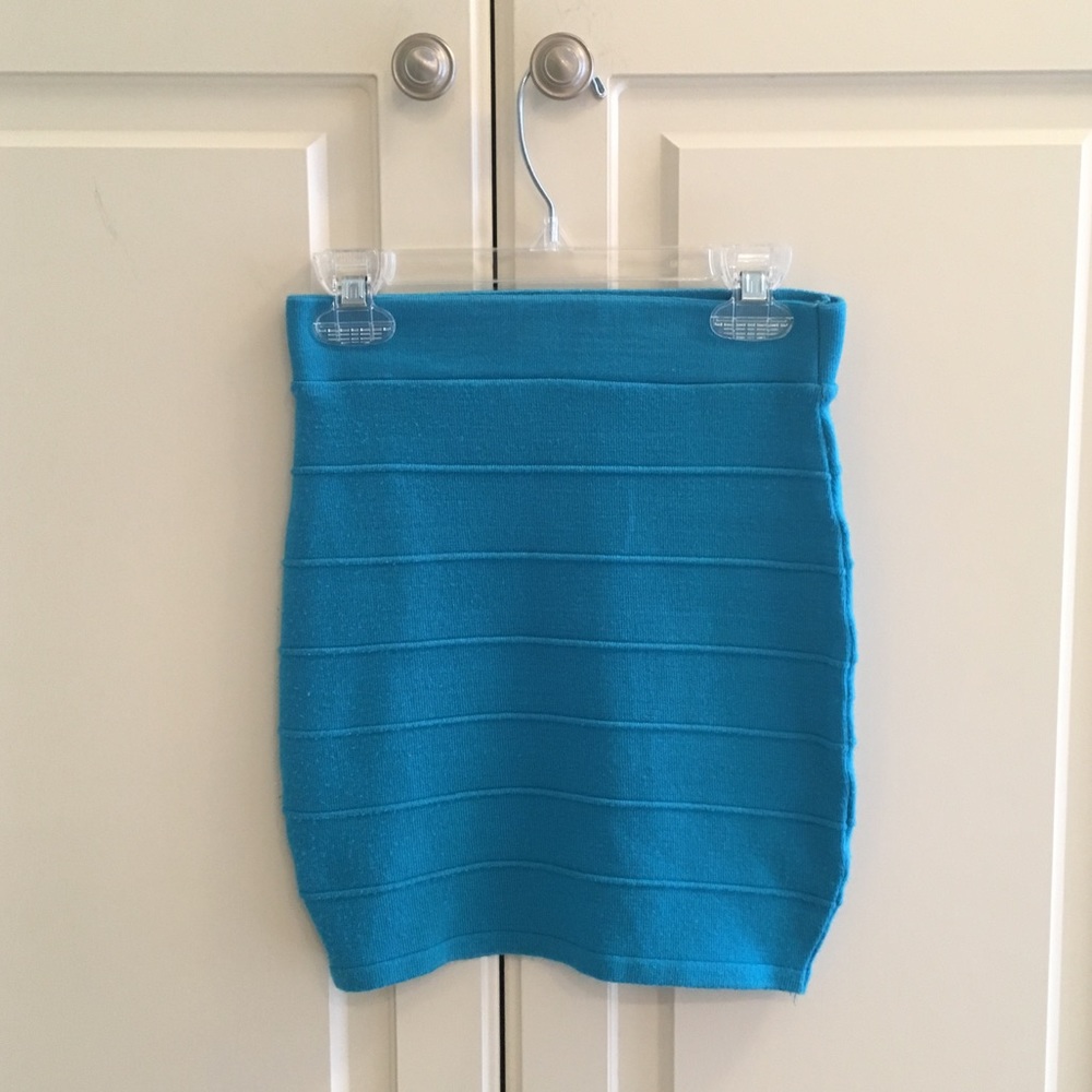 Teal Bodycon Skirt