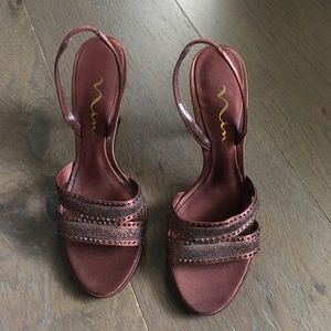 Nina Satin Evening Shoes