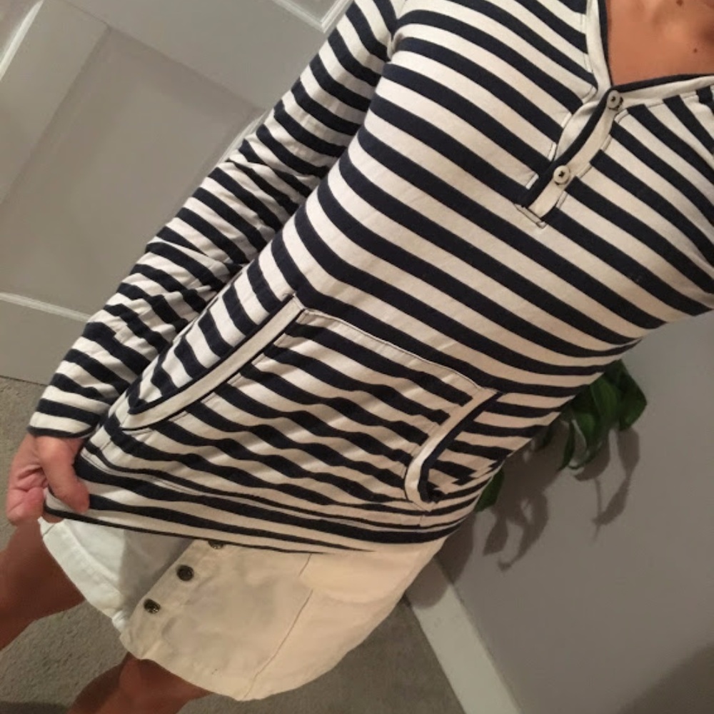 Old Navy Striped Hooded Sweater