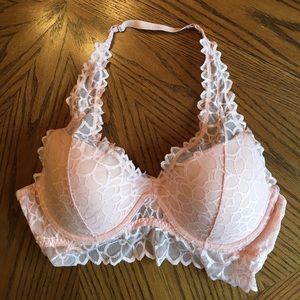 Pink by Victoria's Secret padded lace bralette