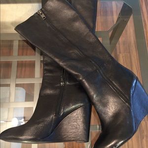 Steve Madden Platform Leather Books Knee High