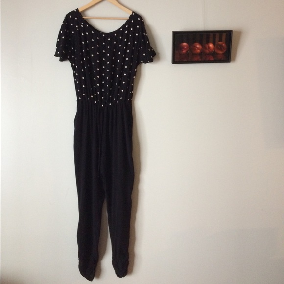 Next Pants - SALE Next pants jumpsuit polka dot gathered hem 14