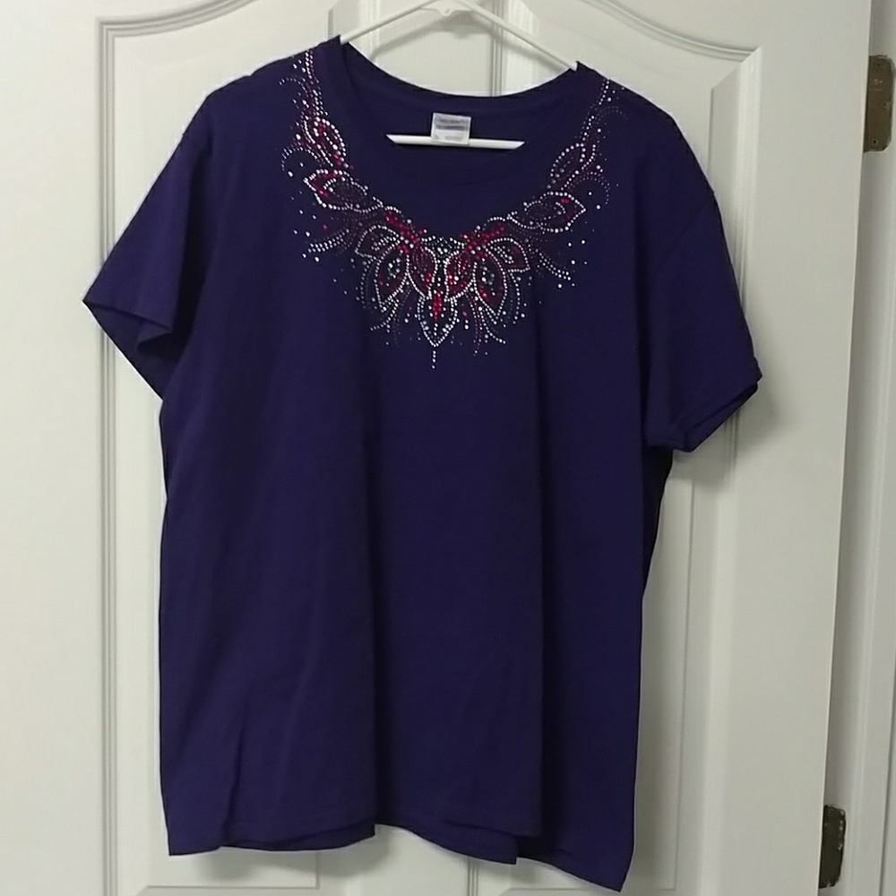 Red hat society purple shirt