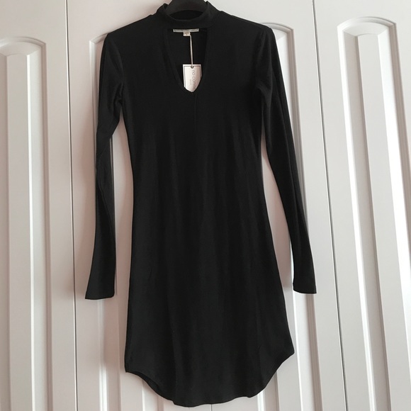 Dresses & Skirts - High Neck Long Sleeve Mini Dress