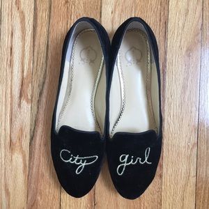 C. Wonder " City Girl" Velour Loafers Size 10M