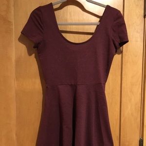 Maroon t shirt dress