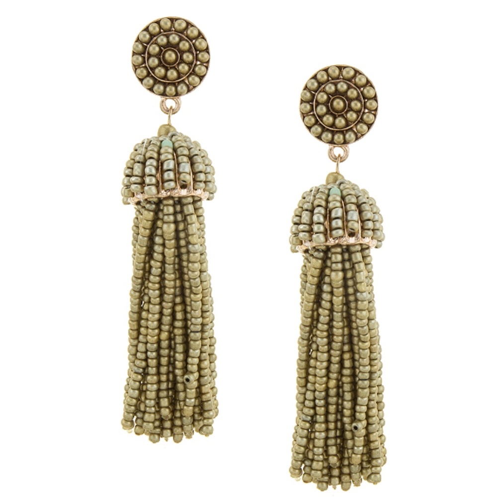*Last One* Beaded Tassels in Gold