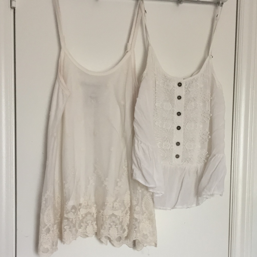 White/ Off White Tank Bundle! American Rag/F21