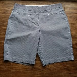 LANDS'END FIT 2 SIZE 6 STRIPED BERMUDA SHORTS