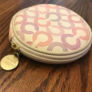 Coach White Coin Purse