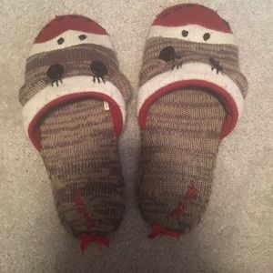 Sock Monkey Slippers