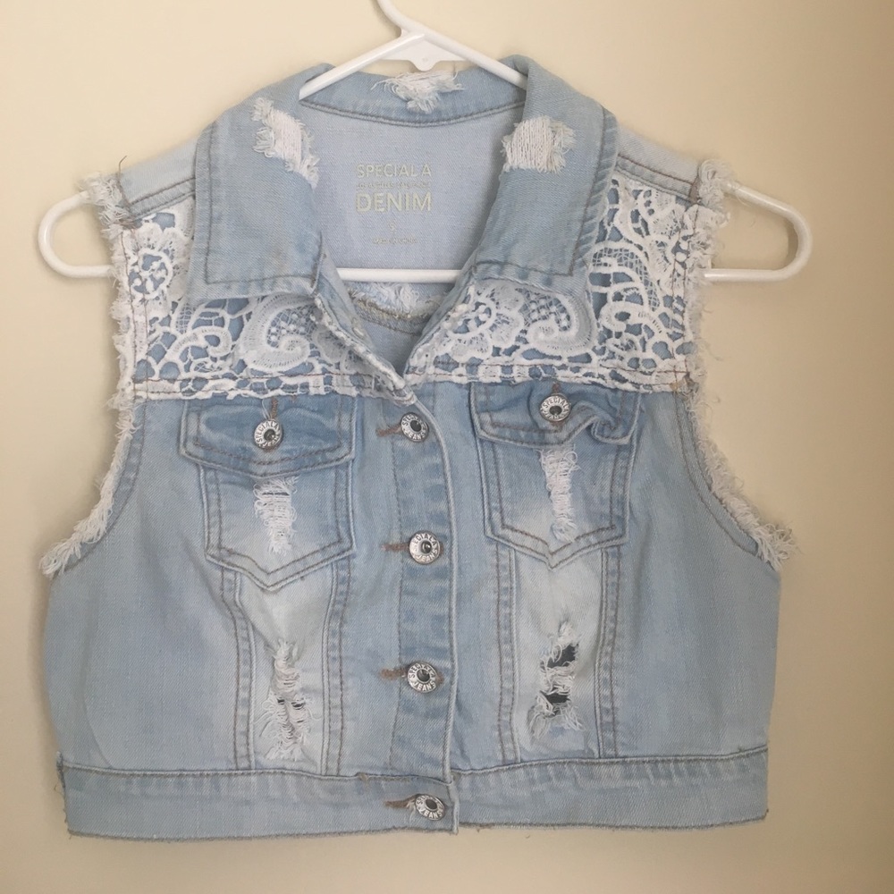 🌹Distress Denim Vest🌹