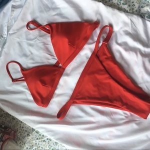 Red triangle bikini from zaful