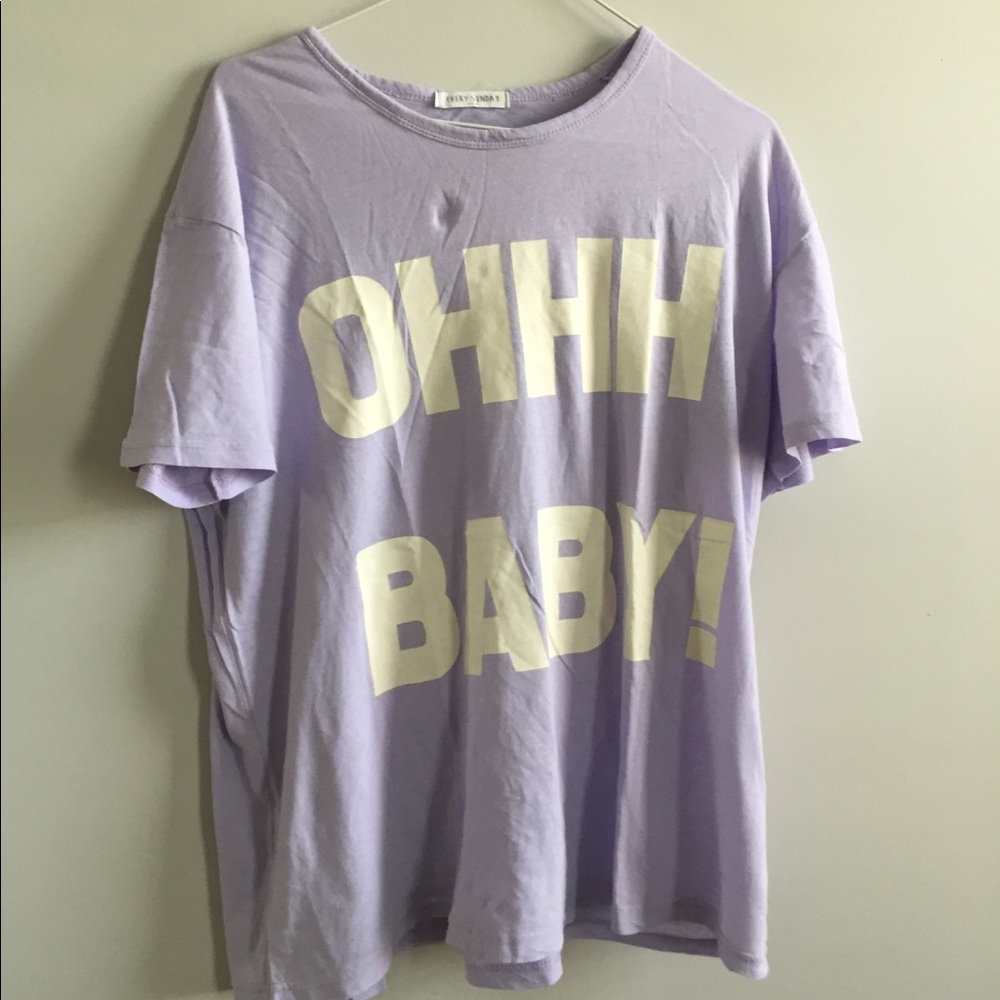 BIG PURPLE GRAPHIC TEE