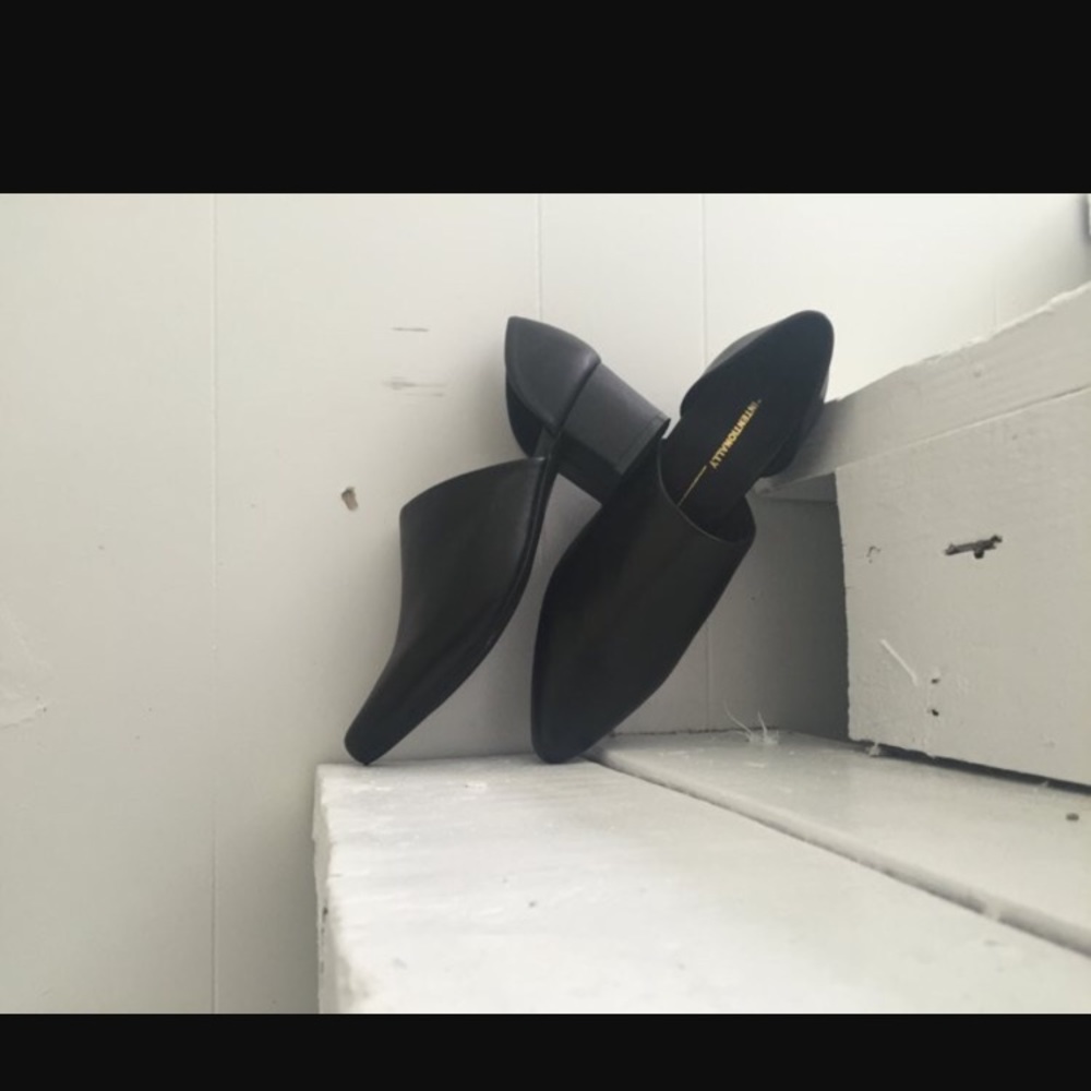 INTENTIONALLY BLANK____ perf-hi leather shoes!