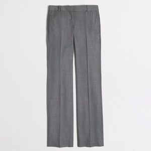 J Crew Gray Lightweight Wool Suiting Pants size 12