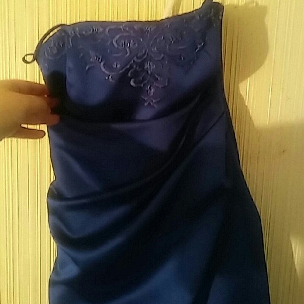 A prom dress or military ball dress