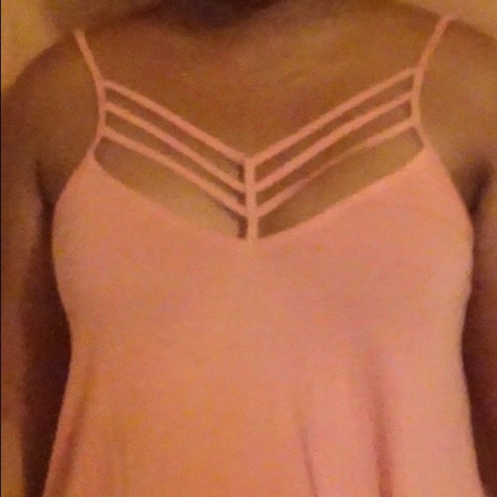 Sexy Cutout Spaghetti Strap Flowy Top