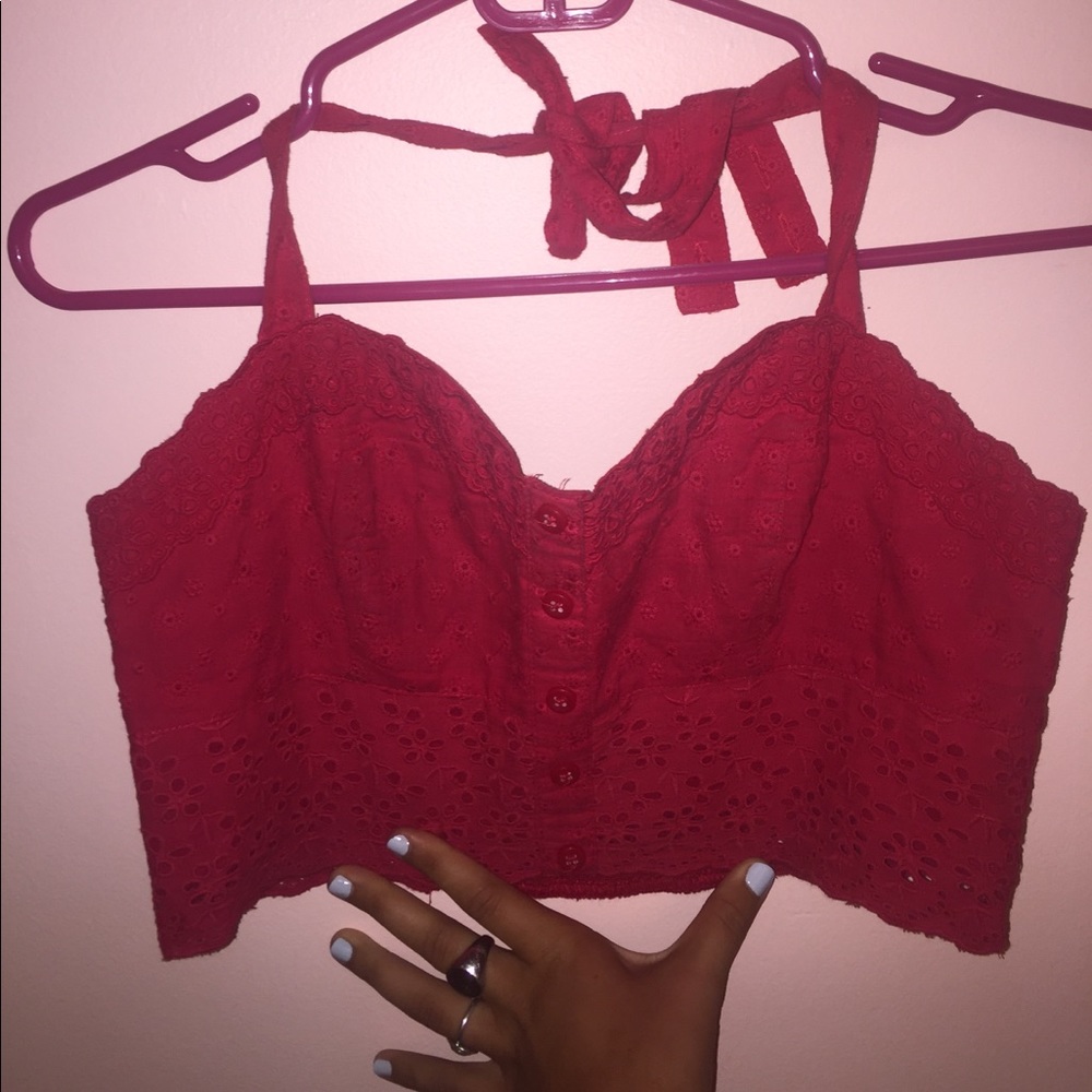Red Crop Top