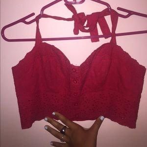 Red Crop Top