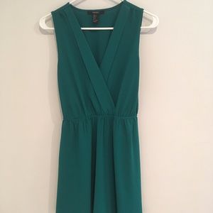 Forever21 Wrap Teal/Turquoise Mini Dress