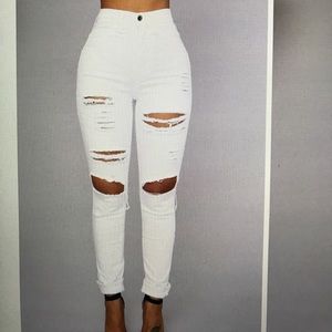Blanched jeans!