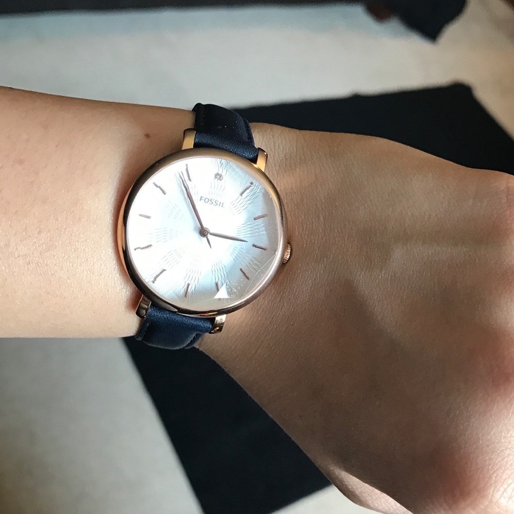 Leather watch