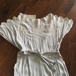 anthropologie open back jumpsuit