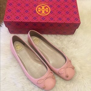 Tory Burch Clay Pink Driver Ballet Flats