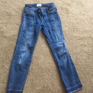 Girls Hudson crop ankle jeans