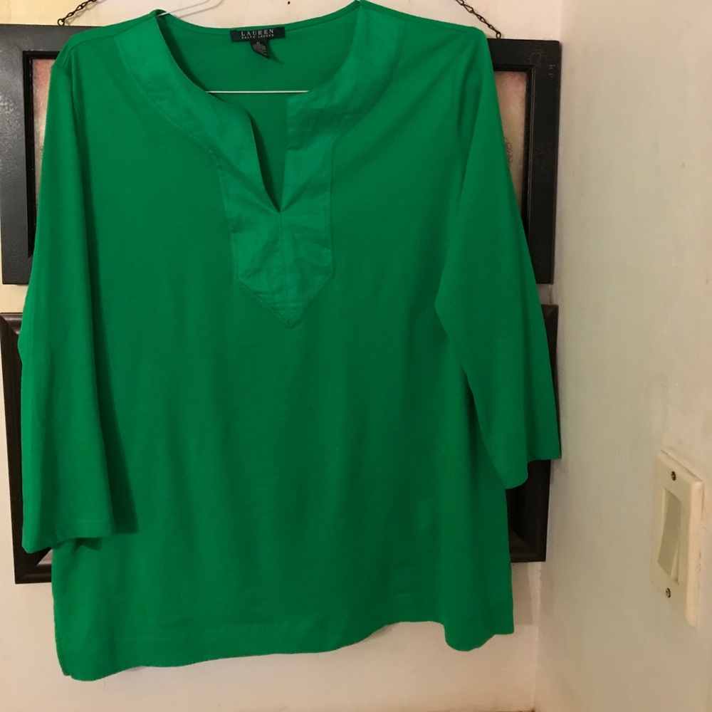 Beautiful green cotton Ralph Lauren blouse