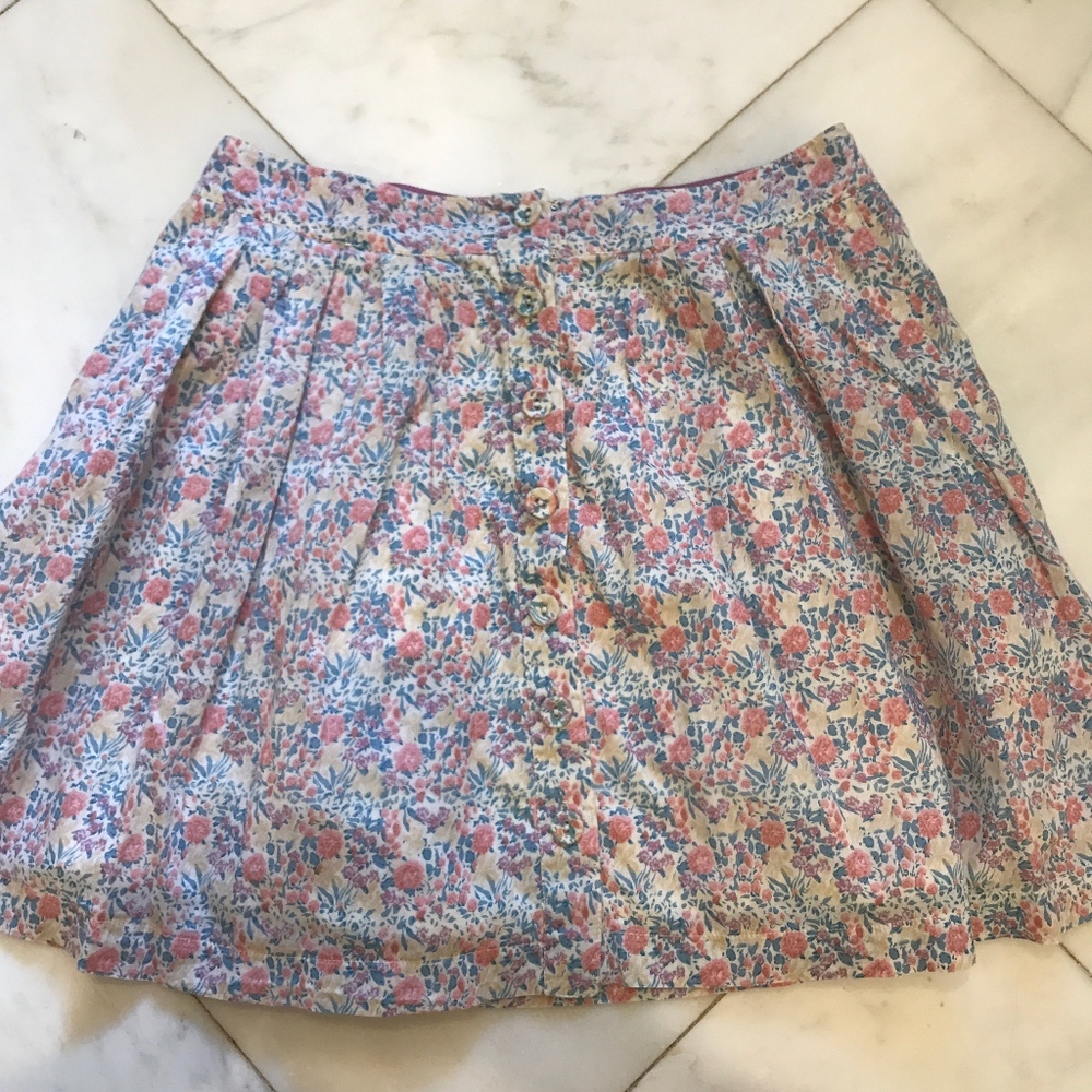 Free People button skirt