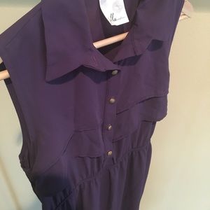 NEVER WORN/WASHED LIKE NEW purple dress francescas