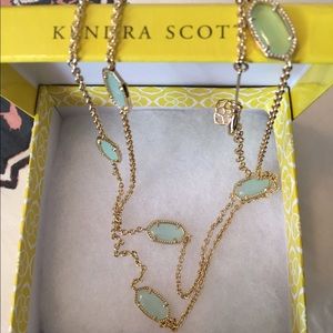 Kendra Scott Chalcedony Kelsie Station Necklace