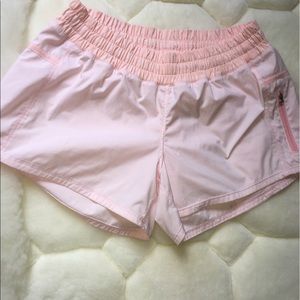 New lululemon baby pink tracker shorts