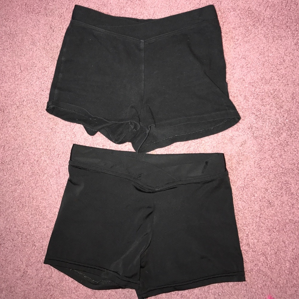 Bundle of two pairs of spandex shorts