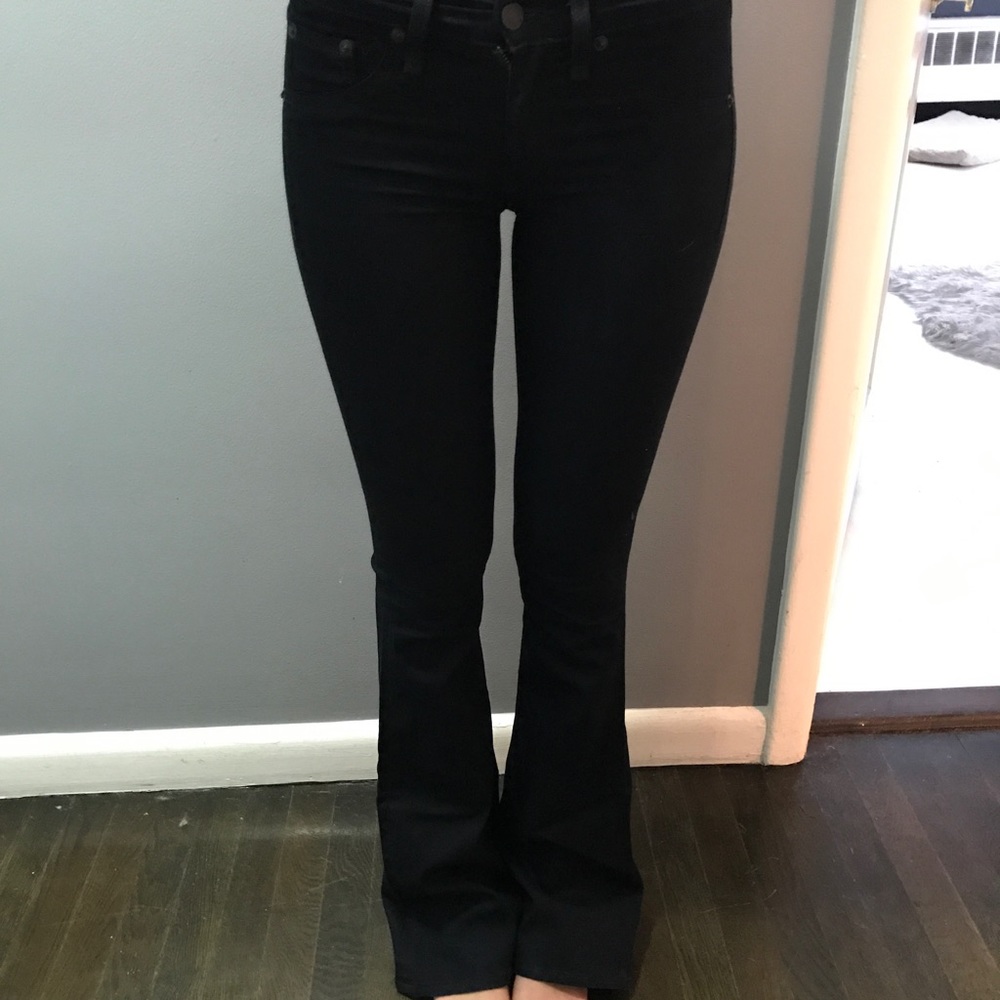 Black flare pants