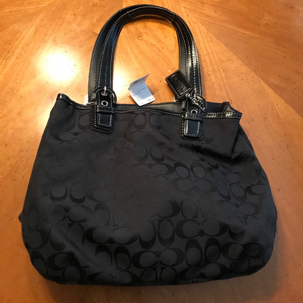 Brand new black Coach purse