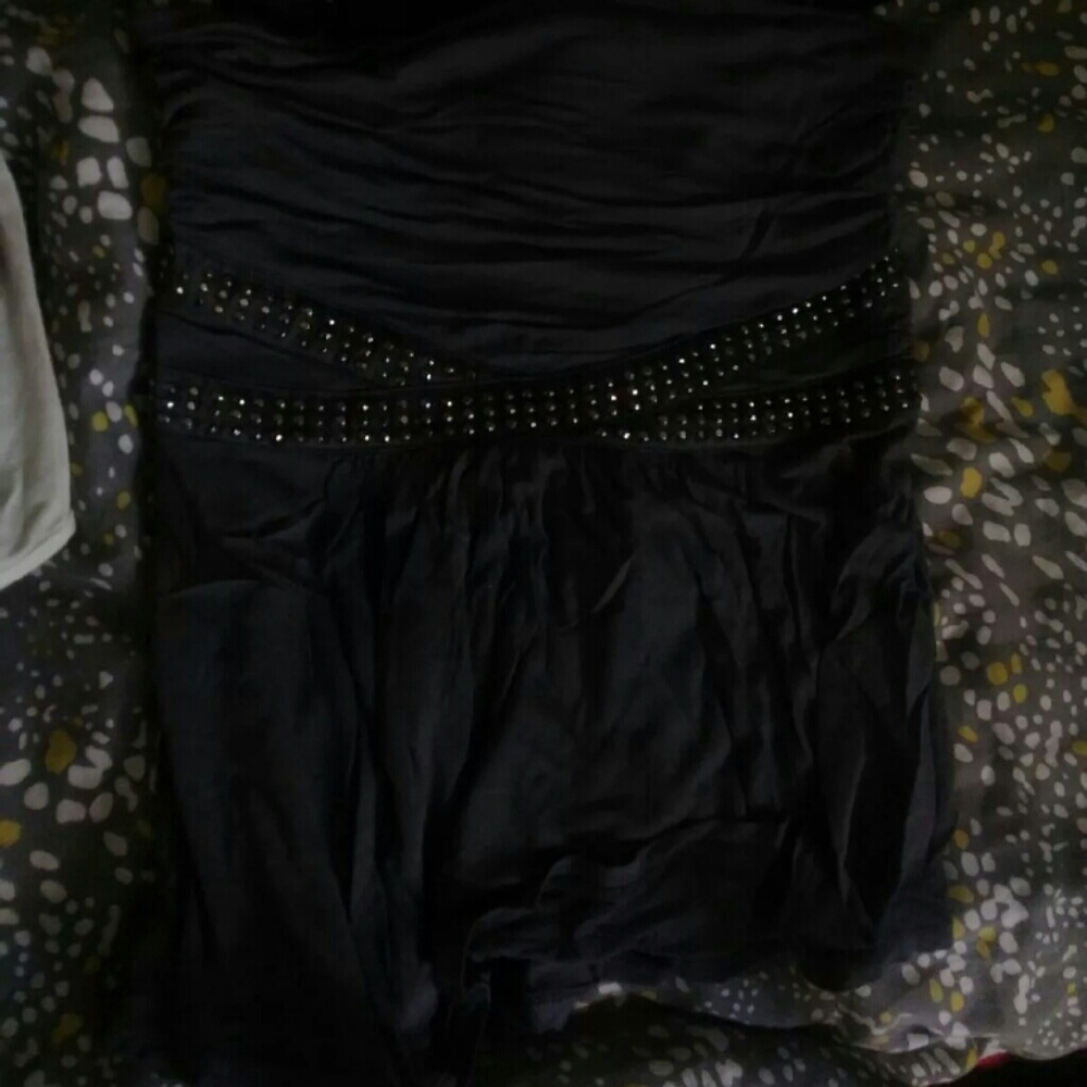 Strapless Sequin Top