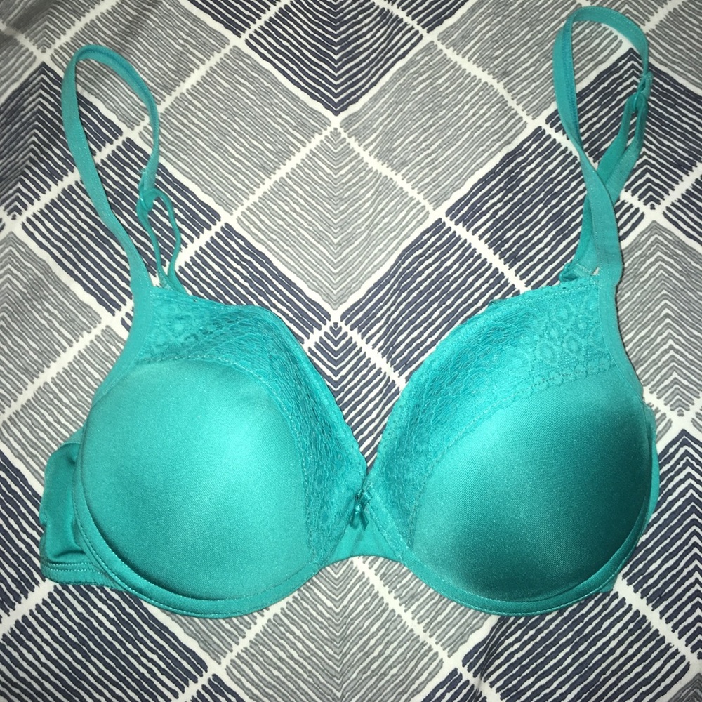 Teal push up bra