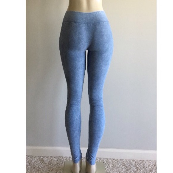 $25💋New Sexy Acid Wash Electric Yoga Leggings - Picture 4 of 7