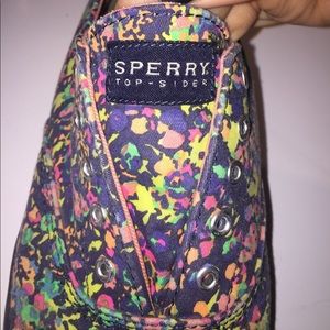 Floral Sperry-Top Sider sneakers