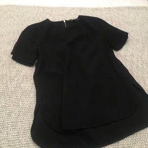 Zara • crepe blouse with side slits