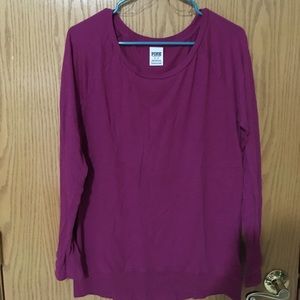 Long Sleeve Cranberry Shirt by PINK