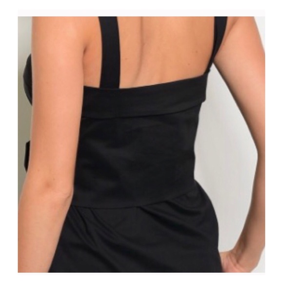 Black bow poplin top - Picture 4 of 7